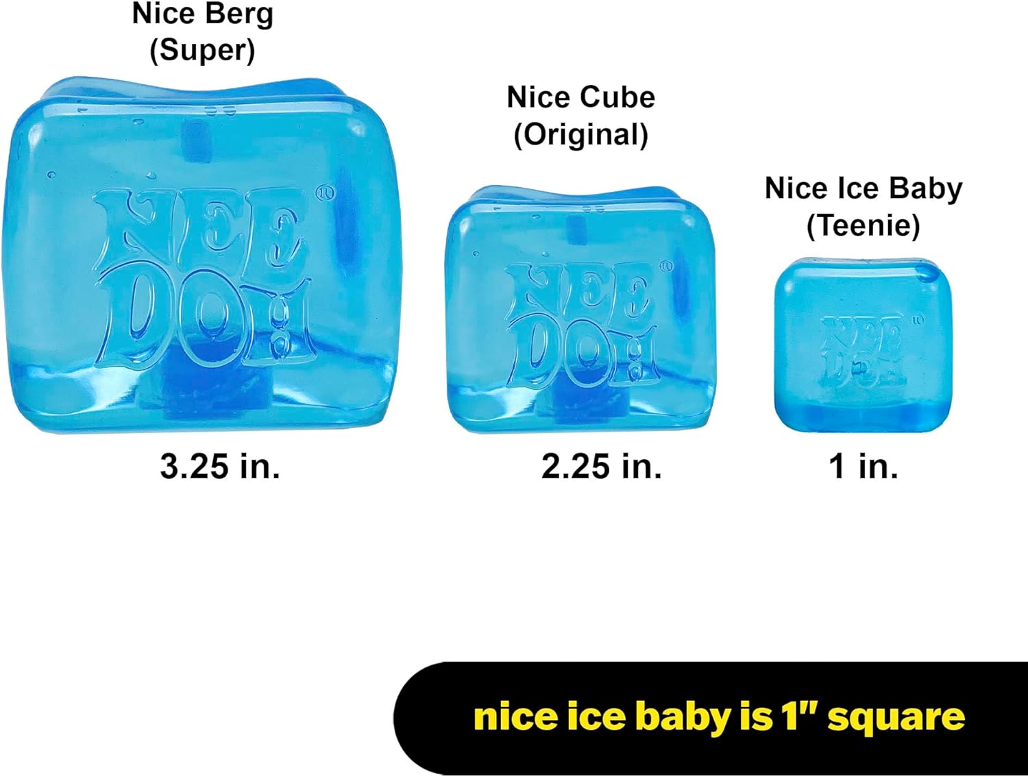 Schylling NeeDoh Nice Ice Baby 4 Pack - Sensory Squeeze Toy - 1.5 Cube - Colors May Vary - Image 7